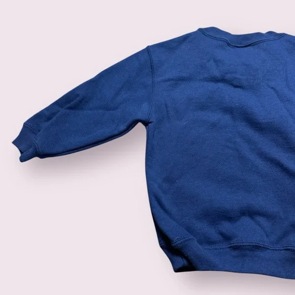 Vintage Baby TKE Basics Navy Blue Crewneck Sweatshirt Beaded Collar Size 18 Mon - Picture 9 of 10